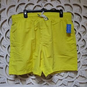 Blueport by Le Club  Swim Trunk In Neon Yellow Mens Size XXL